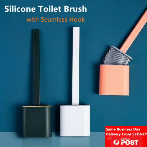 Toilet Brush And Holders, Refillable Toilet Brush And Holder, Soap  Dispenser Toilet Brush, Tpr Soft Silicone Toilet Brush With Cleaning Fluid,  For Bat