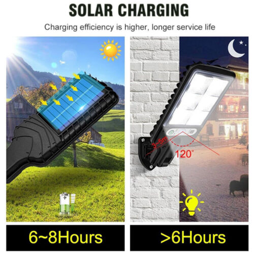 108COB Solar Flood Light Motion Sensor Security Wall Yard Street Outdoor Lamp with Remote Control