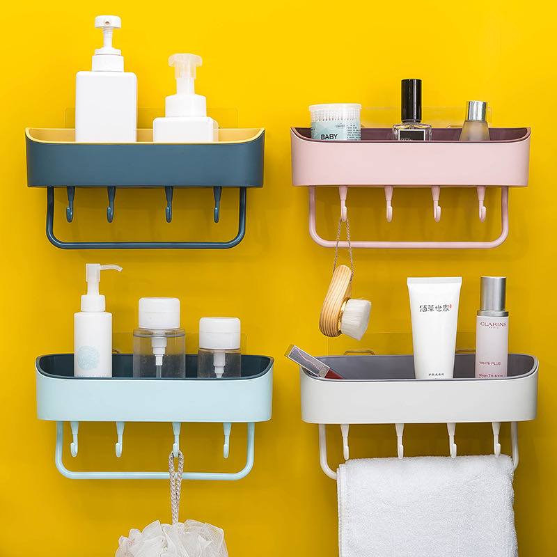 EXTRA SAVINGS-Multifunction Drainage Shelf Bathroom Kitchen Organizer with Hooks