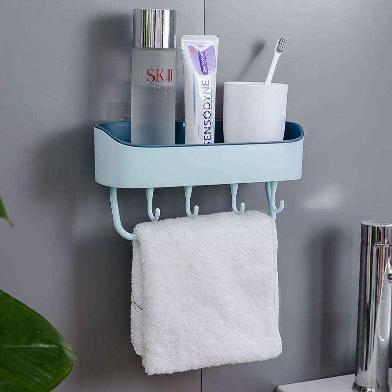 EXTRA SAVINGS-Multifunction Drainage Shelf Bathroom Kitchen Organizer with Hooks