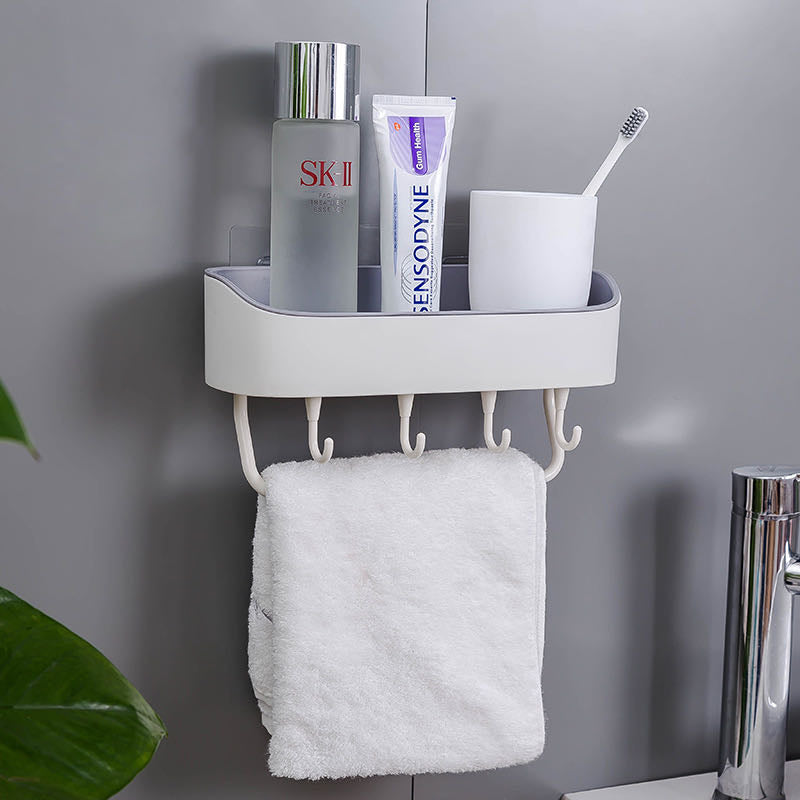 EXTRA SAVINGS-Multifunction Drainage Shelf Bathroom Kitchen Organizer with Hooks