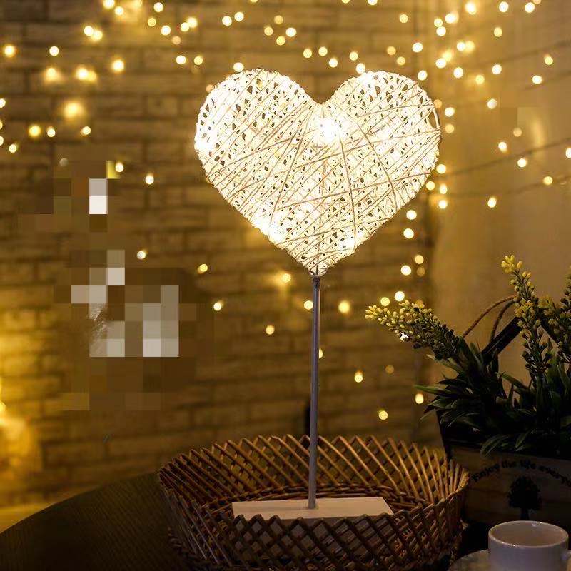 Free shipping-20CM Premium LED Rattan Woven Light USB