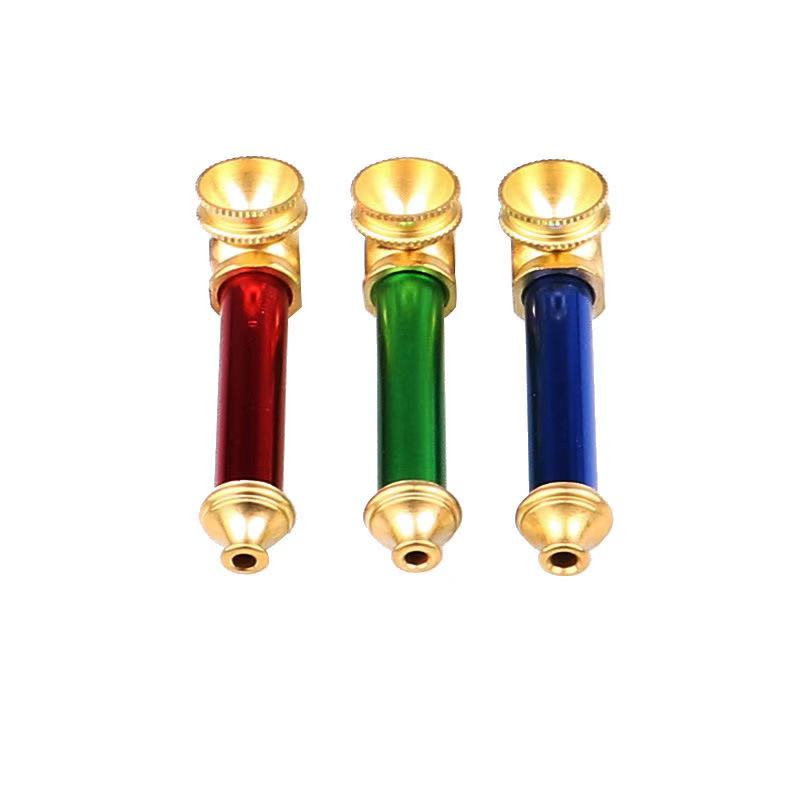 Free shipping-Brass Smoking Solid Tobacco Pipe