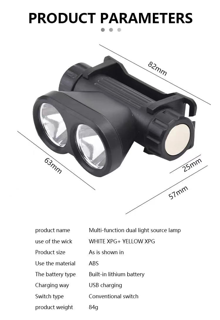 Rechargeable LED Headlamp Headlight Motion Sensor Head Torch