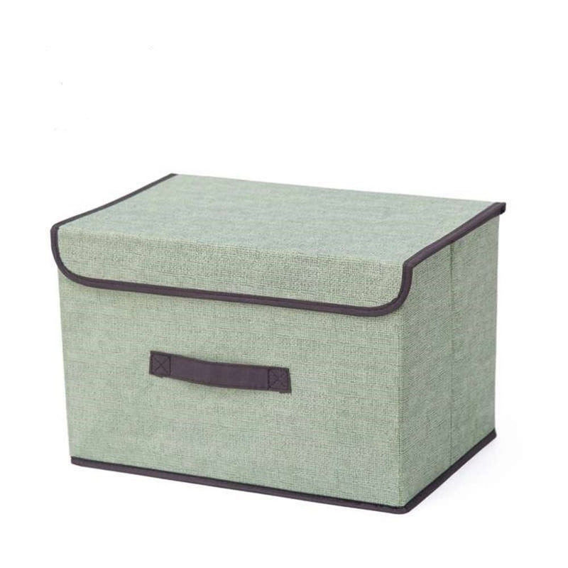 Dustproof Storage Box Foldable Large Storage Box with Lid Wardrobe Container (Big + Small))