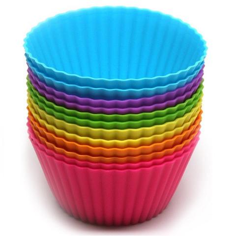 Free Shipping - Set of 24 Reusable Silicone Baking Cups