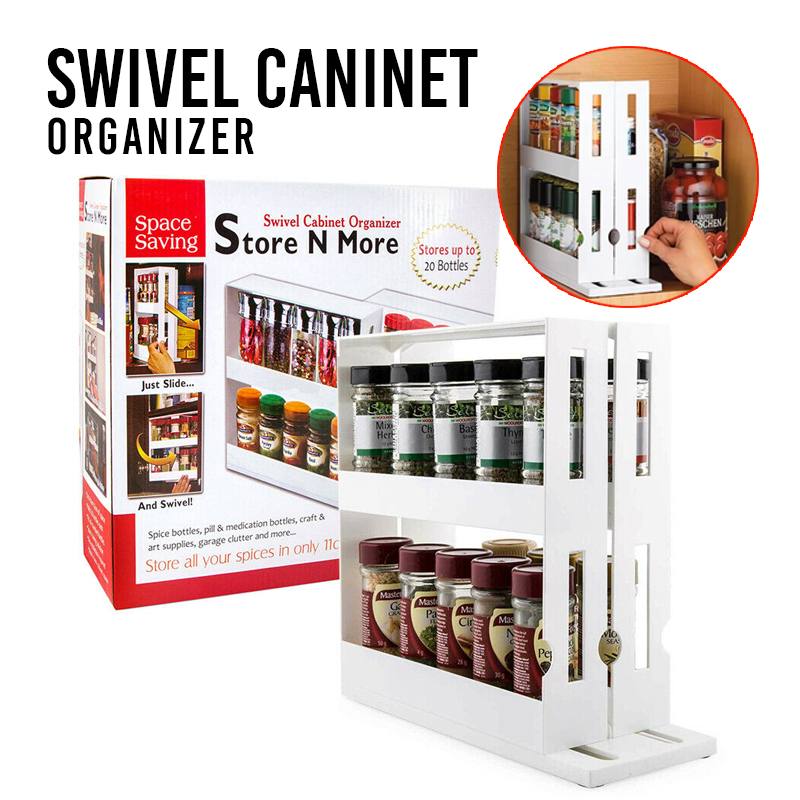 Store N More Swivel Spice Rack Holder