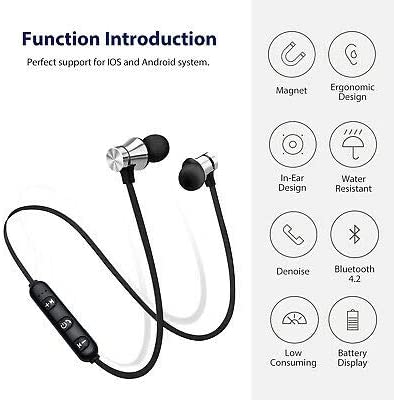 Free shipping-Wireless Magnet Sweatproof Bluetooth Headphones