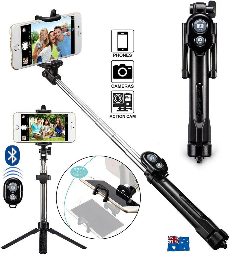 Tripod Handheld Selfie Stick with Bluetooth Shutter