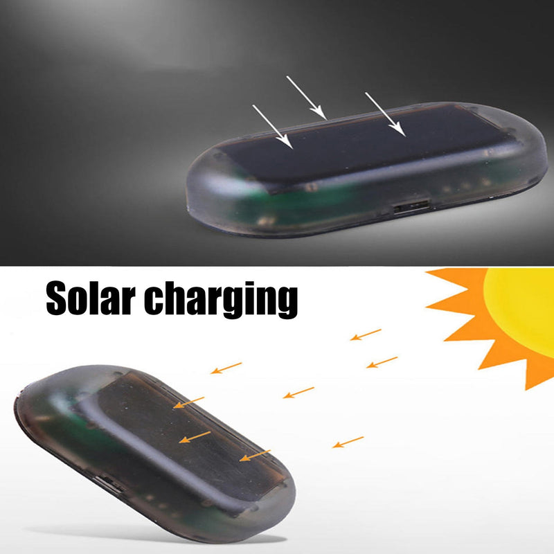 LED-Light Fake Solar Car Alarm Warning Security Simulate Anti Theft Flashing