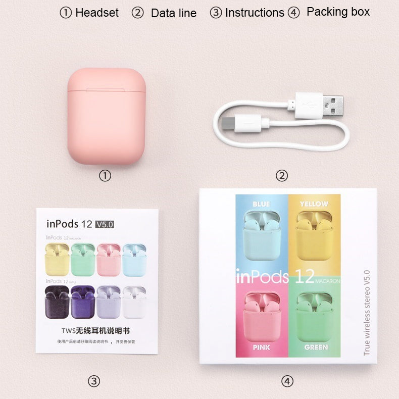 Macaron Wireless Bluetooth 5.0 Noise Cancelling Earphones