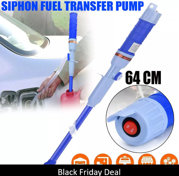 Electric Battery Power Liquid Fuel Siphon Pump Automatic Transfer Gas Oil Water