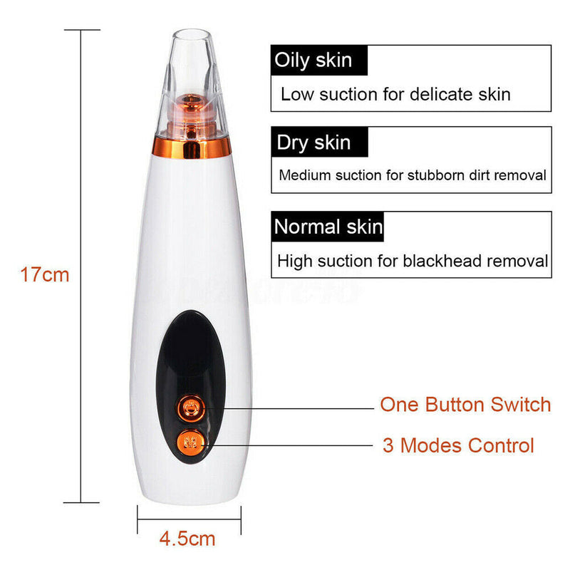 Free shipping-6 in 1 Electric Facial Blackhead Remover