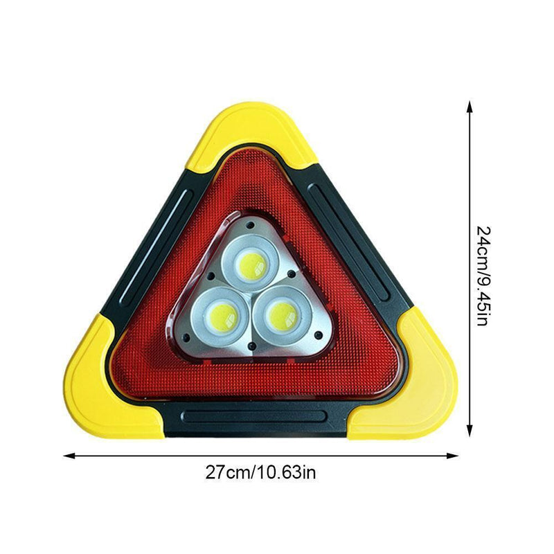 Triangle Flashing LED Work Light Car Road Emergency Lamp Safety Roadside