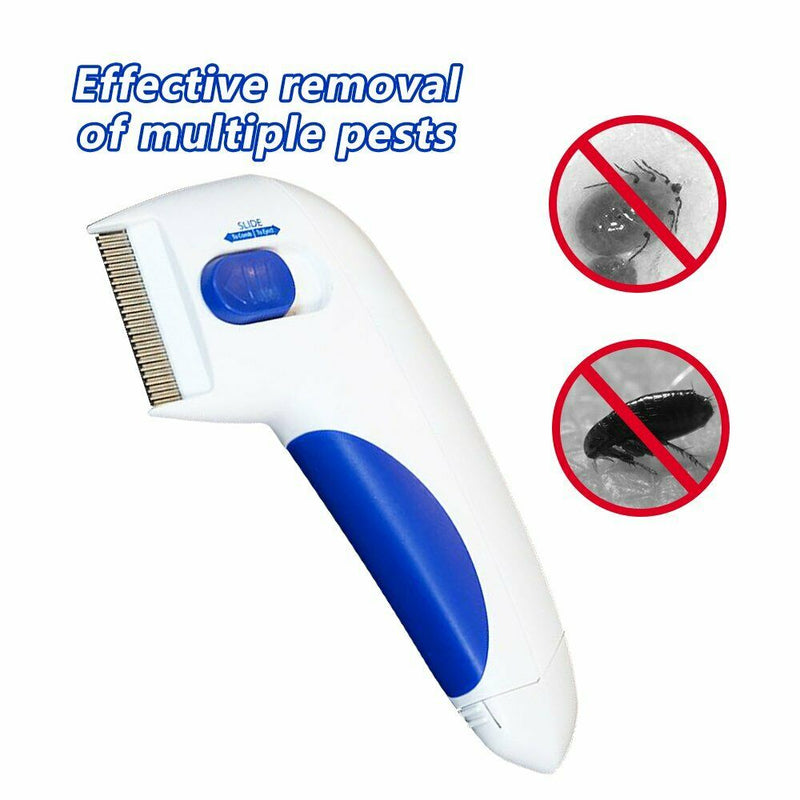 Flea Doctor Electric Dog Comb Brush Cat Pets Head Lice Remover Anti Control