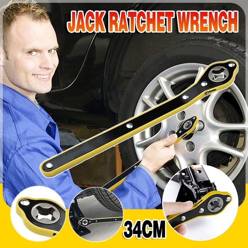 Car Labor-Saving Jack Ratchet Wrench Wheel Hand Crank Cross Wrench Repair Tool