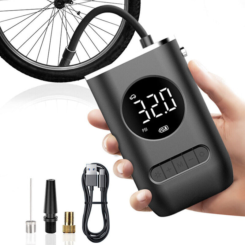 Wireless Air Pump Portable Car Pump Tire Inflator 150PSI Electric Bike Pump