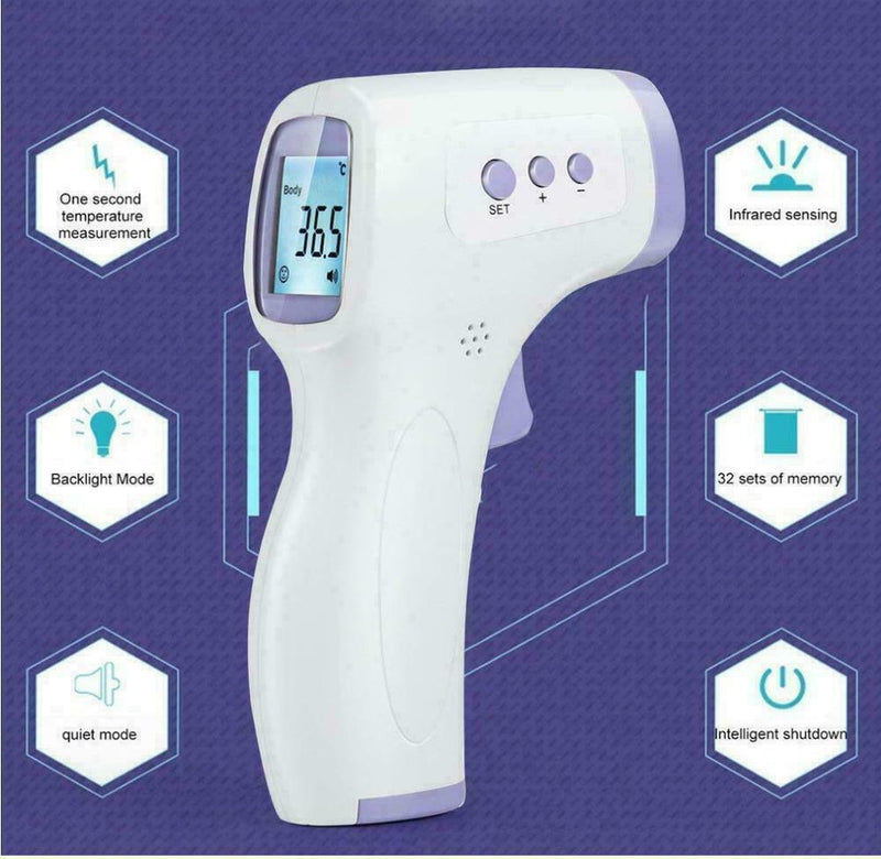 Thermometer Forehead Non-contact Infrared Temperature Digital Body Baby Adult