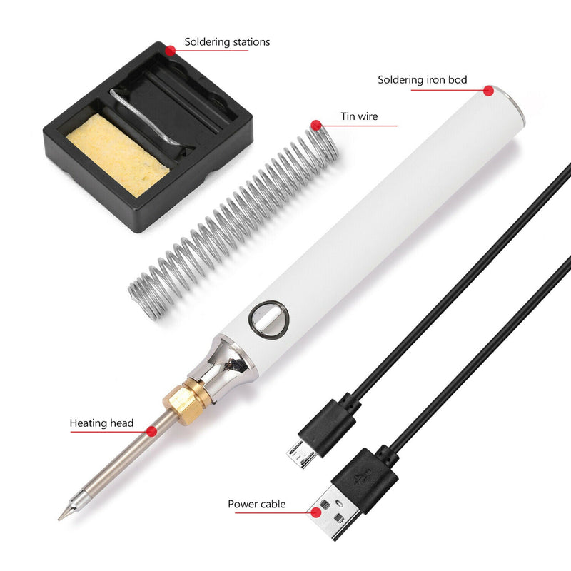 USB Soldering Iron 5V 8W Adjustable Temperature Electric Soldering Iron