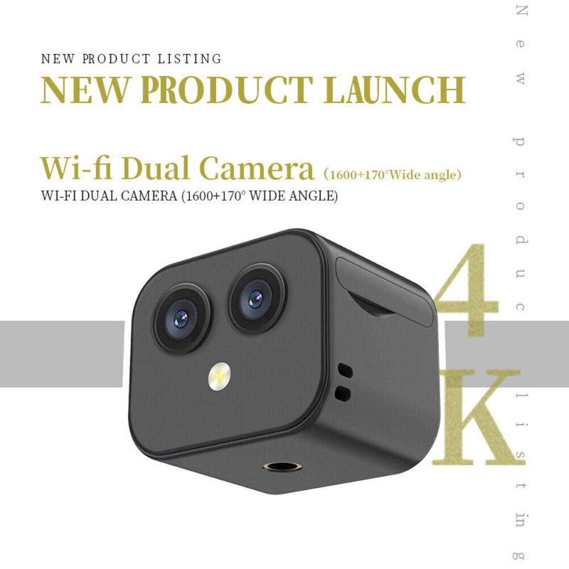 WiFi Mini Camera Security 1080PHD Wireless Dual Lens Night Vision Sport Cam