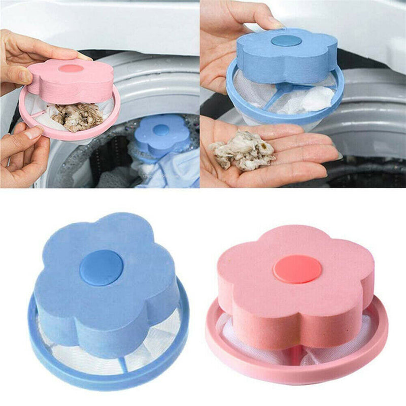 Free Shipping - 2x Washing Machine Filter Bag Floating Lint Hair Catcher Pouch Laundry Helper