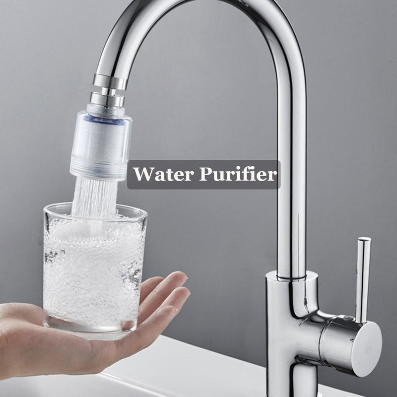 Sprayer Booster Faucet Water Filter Showers Head Bath Purifier Tap Bubbler with Extra Filter Element