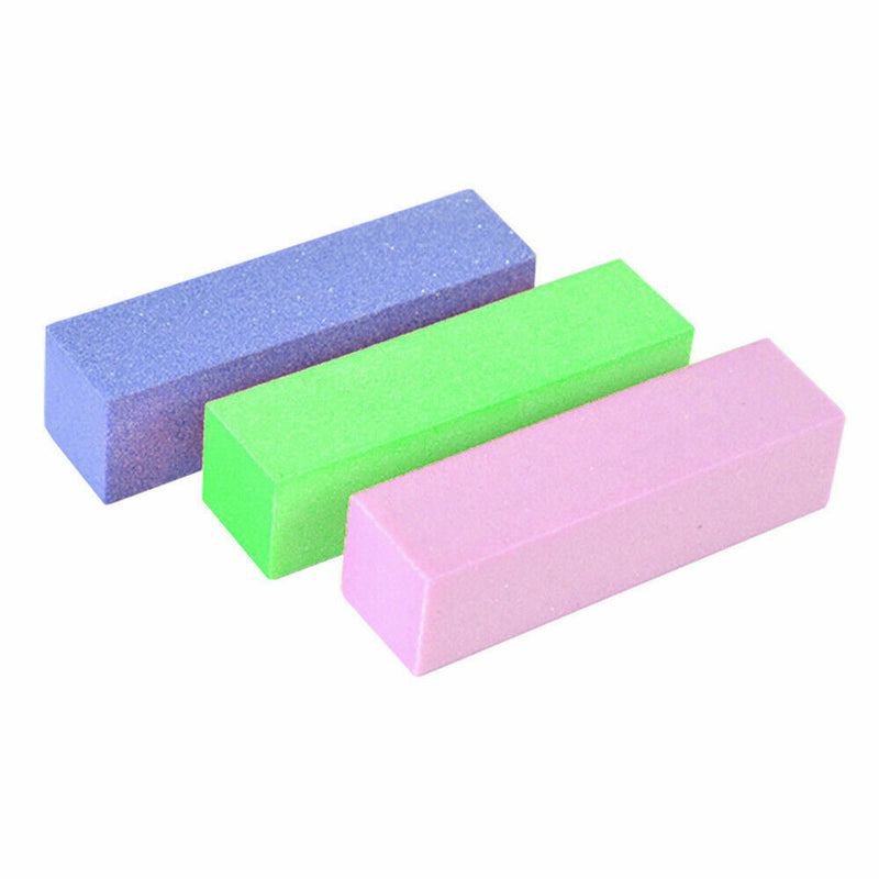 Free shipping-10pcs Acrylic Files Nail Sanding Block Buffer Art Sand Surface Sponge