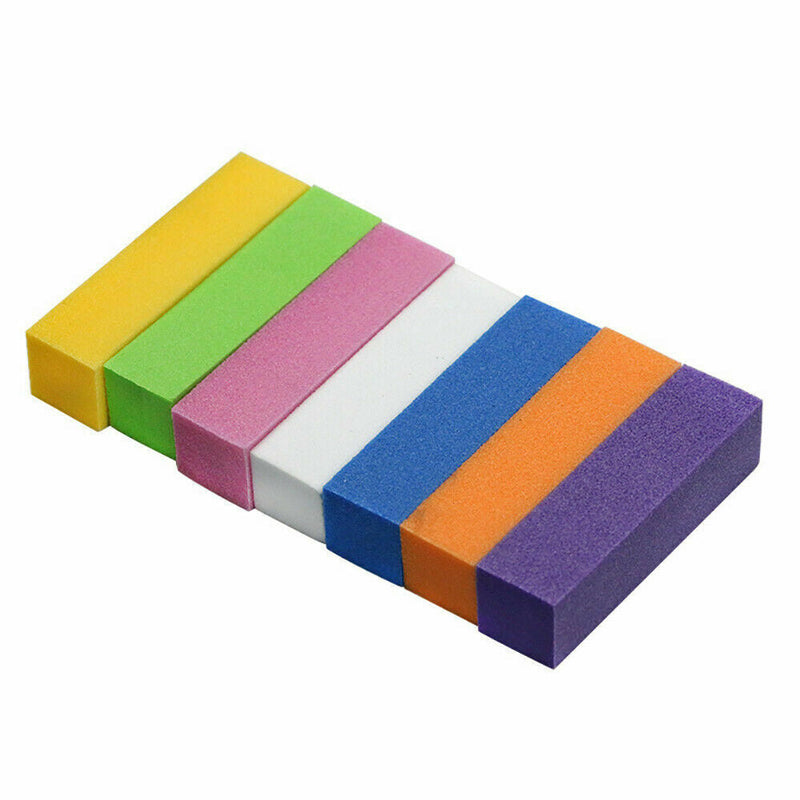 Free shipping-10pcs Acrylic Files Nail Sanding Block Buffer Art Sand Surface Sponge