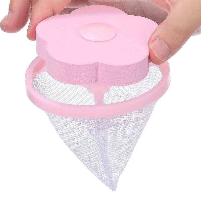 Free Shipping - 2x Washing Machine Filter Bag Floating Lint Hair Catcher Pouch Laundry Helper