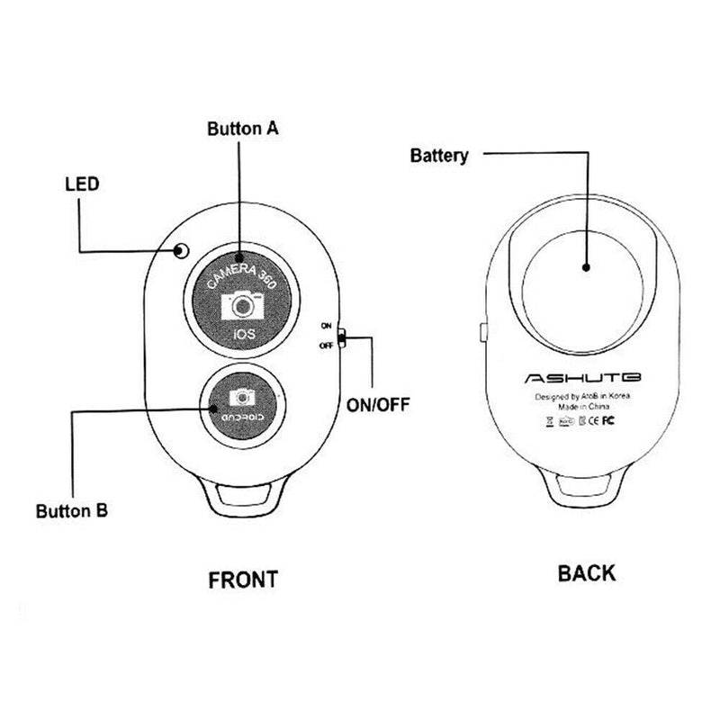 Free shipping-Wireless Bluetooth Camera Shutter