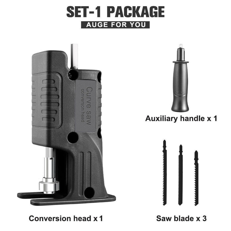 Portable Reciprocating Saw Adapter Kit Electric Drill Converter Modified Tool Set