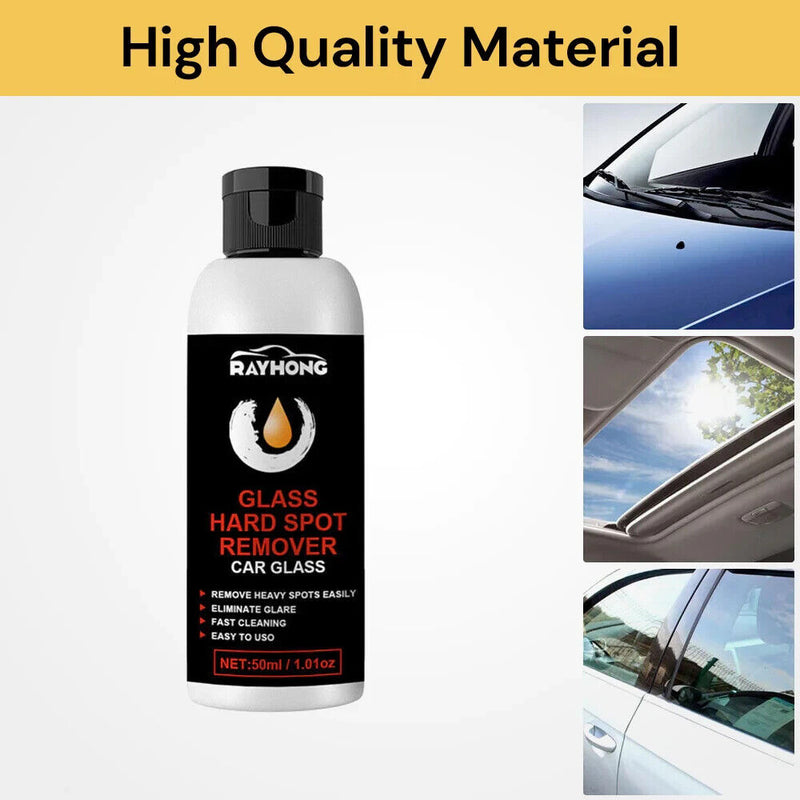 Car Glass Clean Polishing Spray Hard Spot Remover Windshields Deep Cleaning