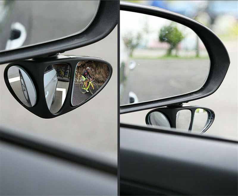 Car Blind Spot Mirrors Parking Aid Rear Side View Mirror 360° Wide Angle 3 Lens