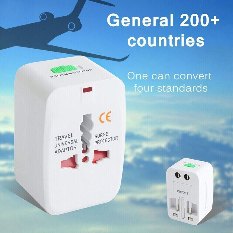 Universal International Travel Power Adapter Convertor Plug Power US/UK/AU/EU