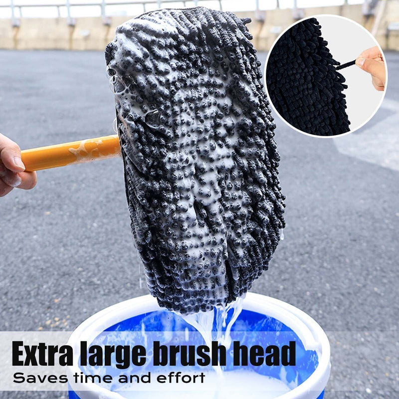 Telescopic Car Brush Wash Soft Care Mop Vehicle Cleaning Window Adjustable Tools