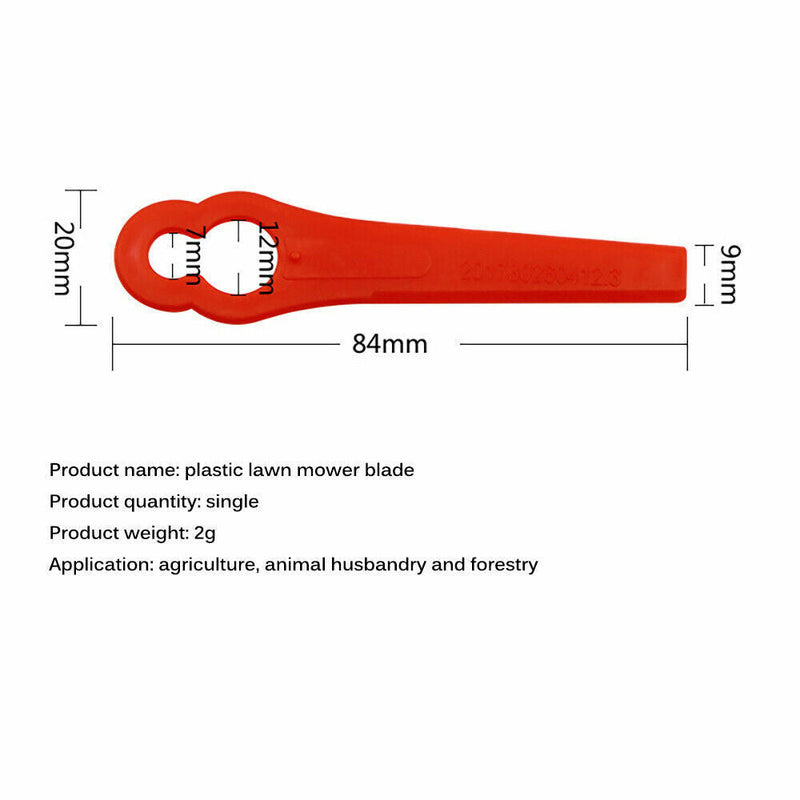 Replacement Grass Trimmer Plastic Blades Garden Crop for Kuller Bosh Weed