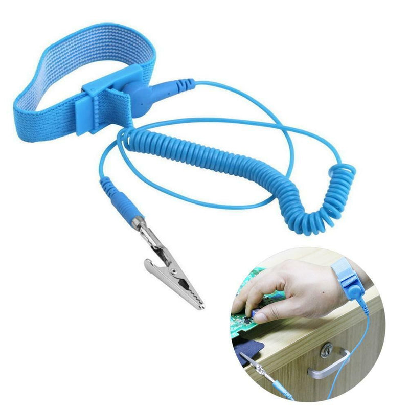 Anti Static Electricity Grounding ESD Wired Wristband Discharge Wrist Strap