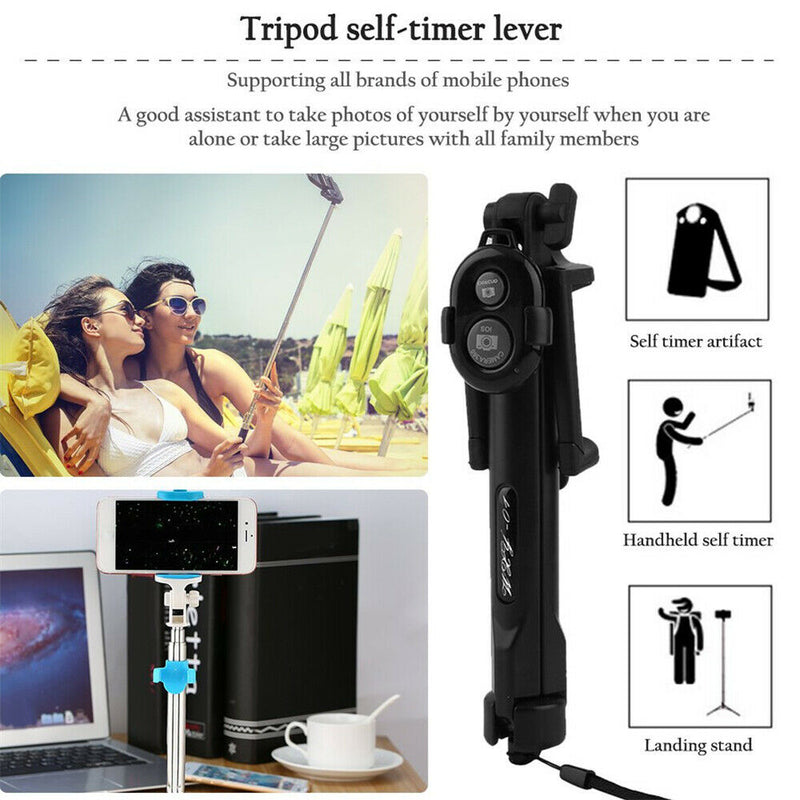 Tripod Handheld Selfie Stick with Bluetooth Shutter