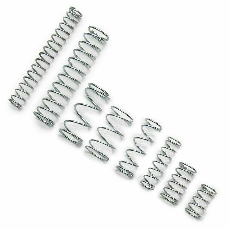 200pc Spring Assortment Set Zinc Plated Steel Compression & Extension Carburetor