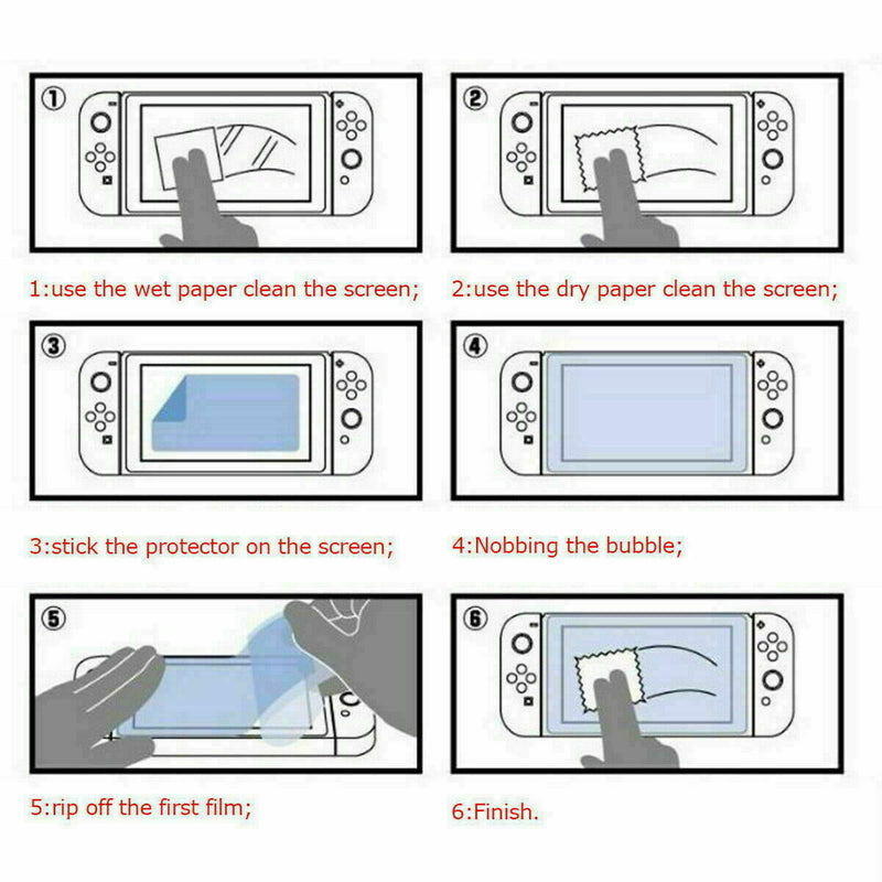 2x Nintendo Switch Glass Screen Protector