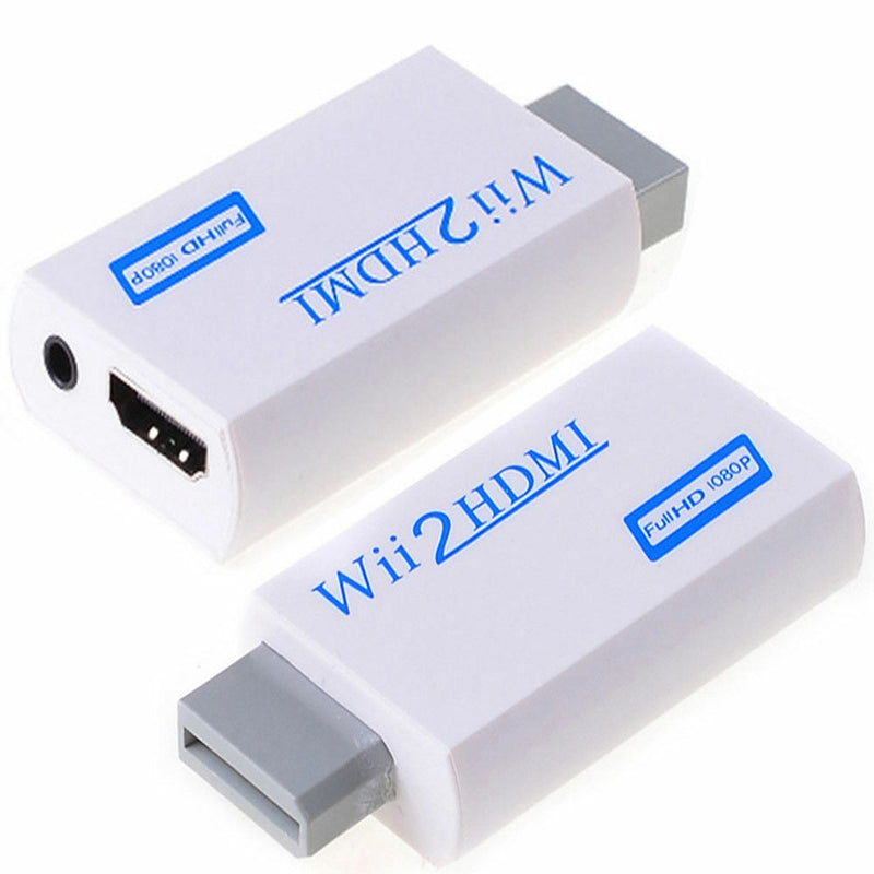 Wii HDMI Adapter 1080p Wii to HDMI Converter 3.5mm Adapter Audio HD Video Output