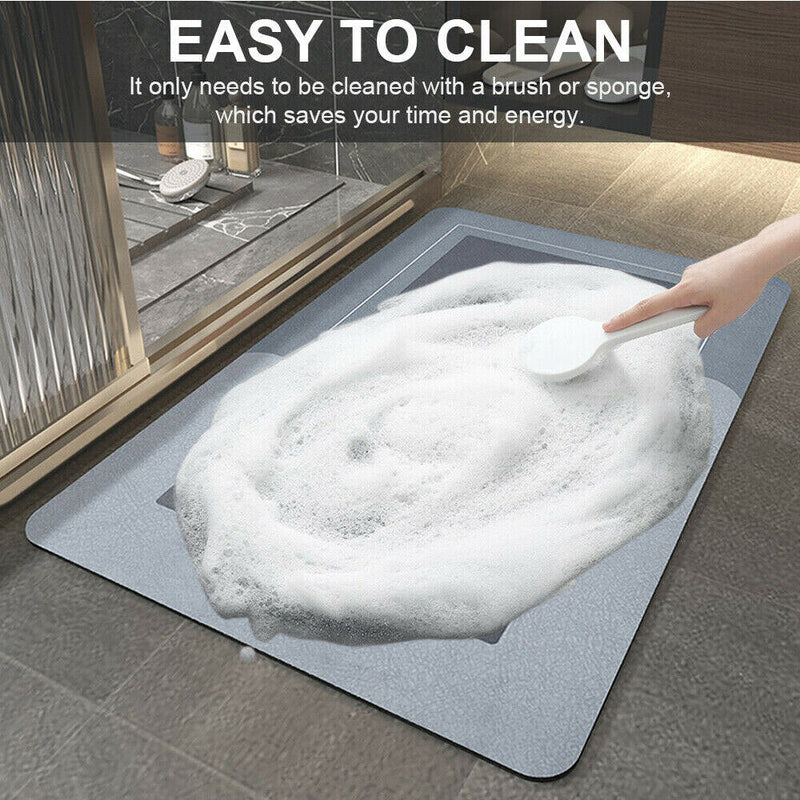 Super Absorbent Floor Mat Soft Quick-Drying Non-Slip Diatom Mud Bath Floor Mat