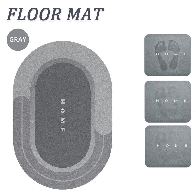 Super Absorbent Floor Mat Soft Quick-Drying Non-Slip Diatom Mud Bath Floor Mat