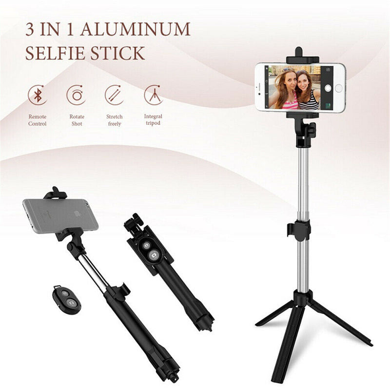 Tripod Handheld Selfie Stick with Bluetooth Shutter