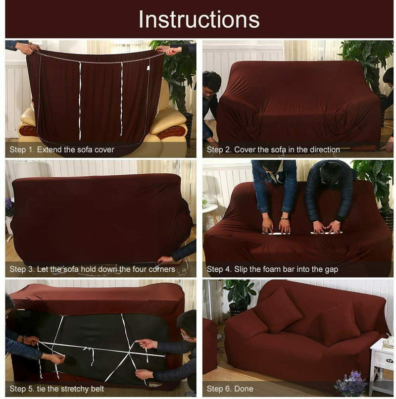 Free shipping-1/ 2/ 3 Seater Stretch Sofa Slipcover