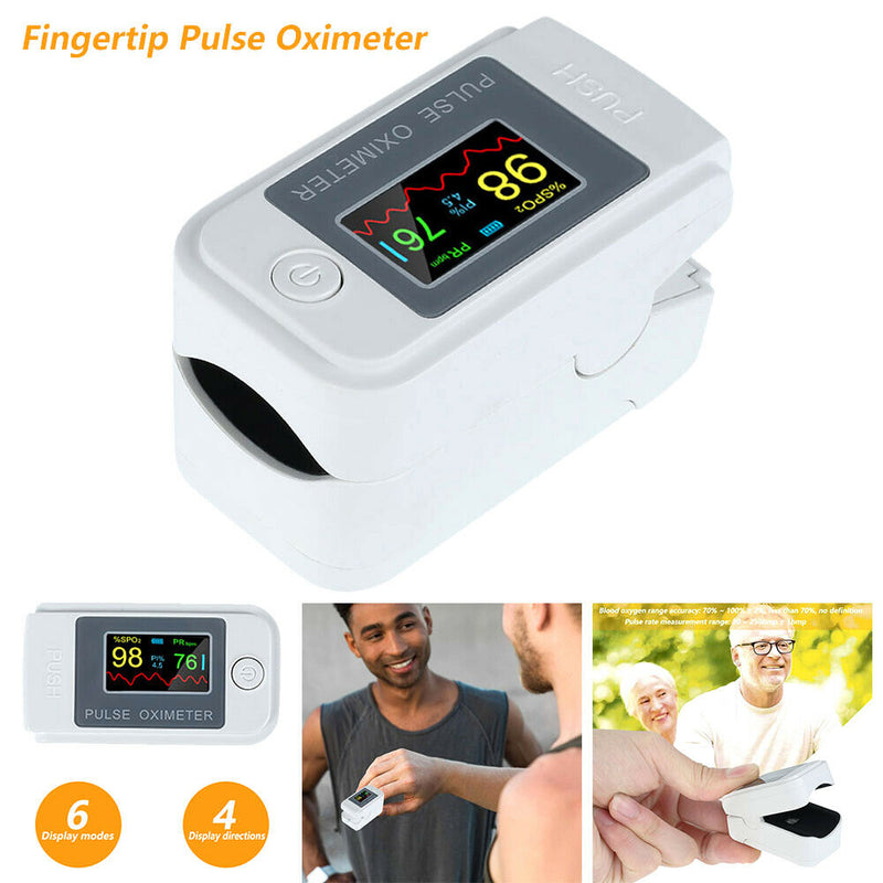 Professional Finger Pulse Oximeter Blood Oxygen Saturation Heart Rate Monitor