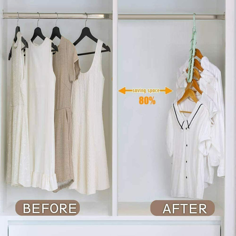 Multipurpose Clothes Hanger Space Saving Folding Hook Wardrobe Rack Coat Pants