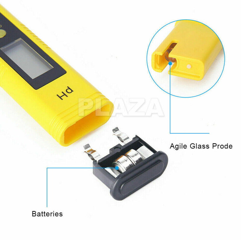 PH Meter Test Pen Digital Electric Portable Water Hydroponics Aquarium Tester