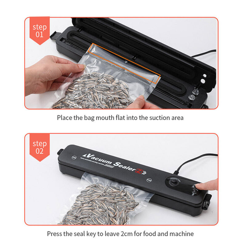 Vacuum Sealer Machine Food Storage Fresh Packaging Kitchen Heat Saver