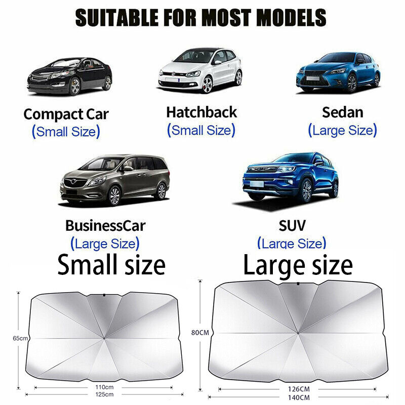 Car Windshield Sunshade Umbrella Foldable Car UV Protector Sun Shield Covers